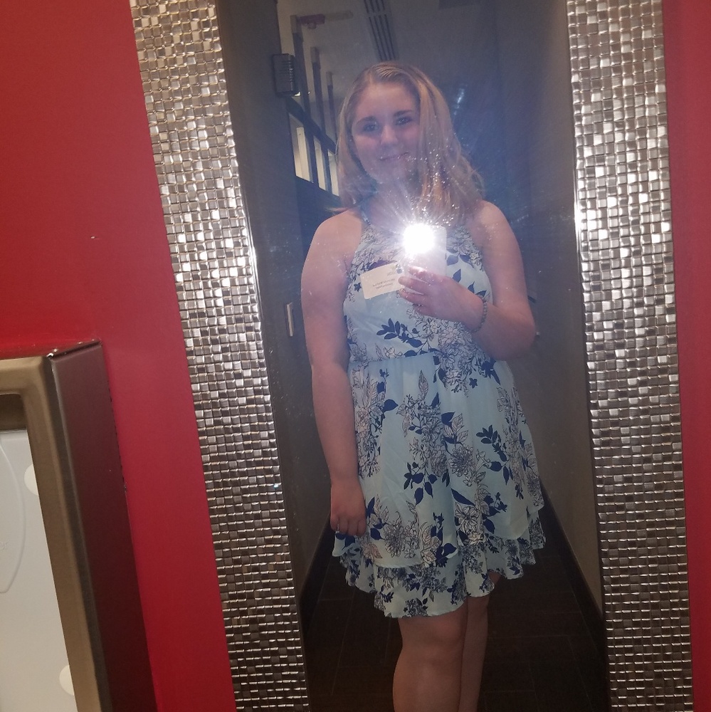 Francesca's Blue Rain Dress